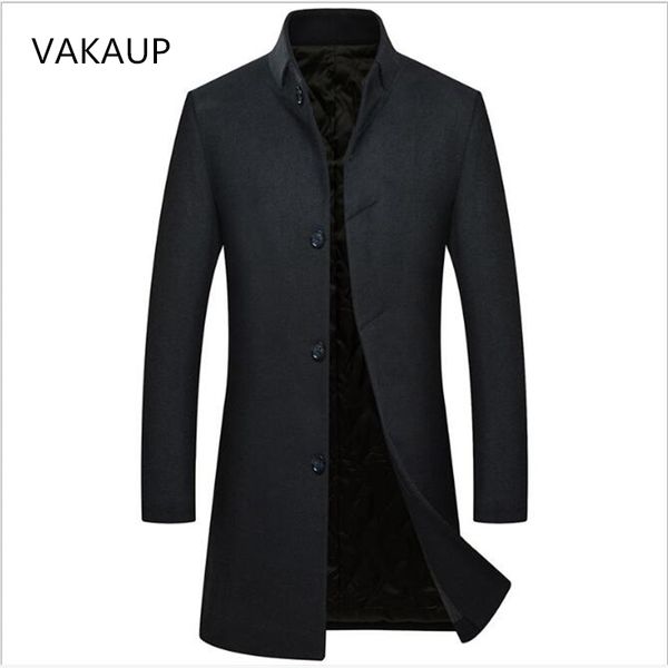 2018 new winter woolen coat mens knitted wool windbreaker mens thickened woolen coat casual jaket men, Black
2018 new winter woolen coat mens knitted wool windbreaker mens thickened woolen coat casual jaket men, Black