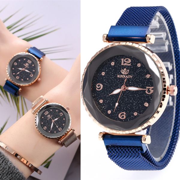 brand watches for women rose gold mesh magnet buckle starry quartz watch geometric surface casual women quartz wristwatch, Slivery;brown
brand watches for women rose gold mesh magnet buckle starry quartz watch geometric surface casual women quartz wristwatch, Slivery;brown