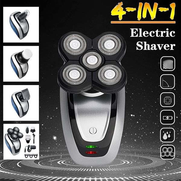 5 head electric razor shaver usb rechargeable rotary shaver 4 in 1 razor cordless grooming kit hair razor perfect bald look
5 head electric razor shaver usb rechargeable rotary shaver 4 in 1 razor cordless grooming kit hair razor perfect bald look