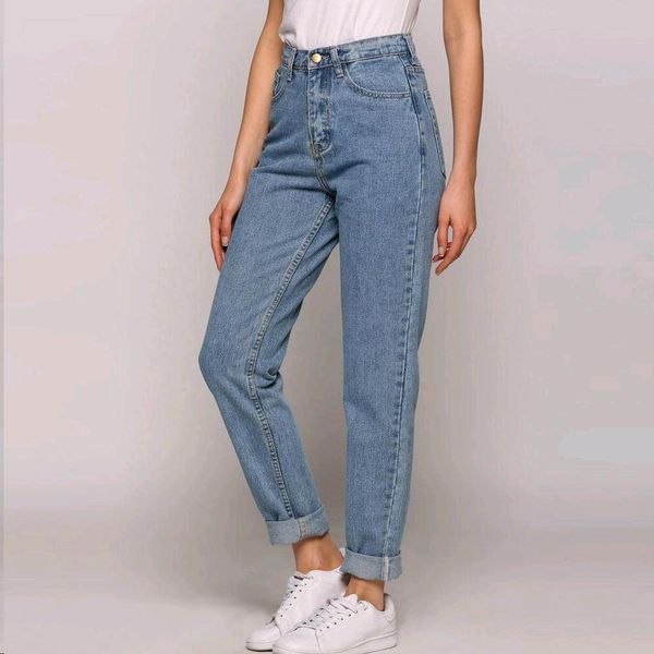 2019 new slim pencil pants vintage high waist jeans new womens pants full length loose cowboy, Blue
2019 new slim pencil pants vintage high waist jeans new womens pants full length loose cowboy, Blue