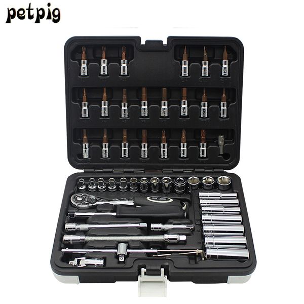 petpig tool set op53pcs car repair tools ratchet socket wrench tool set of batch head home repair
petpig tool set op53pcs car repair tools ratchet socket wrench tool set of batch head home repair