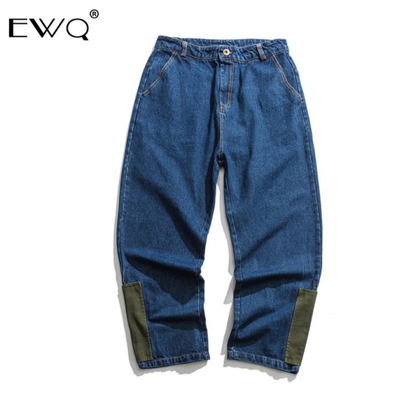 ewq / men's clothing 2020 spring fashion hit color bottoms denim trousers for male vintage denim pants 9y481, Blue
ewq / men's clothing 2020 spring fashion hit color bottoms denim trousers for male vintage denim pants 9y481, Blue