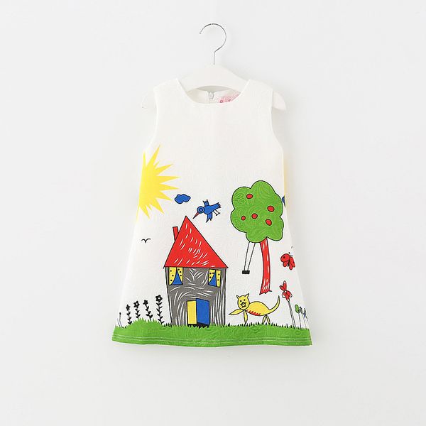 girls clothes dresses 2020 new spring princess dress fashion sundress sleevelesswhite graffiti print design kids clothing, Red;yellow
girls clothes dresses 2020 new spring princess dress fashion sundress sleevelesswhite graffiti print design kids clothing, Red;yellow