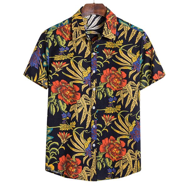2020 summer plus size men's short-sleeved printed shirt casual trend shirt light and breathable men fashion men, White;black
2020 summer plus size men's short-sleeved printed shirt casual trend shirt light and breathable men fashion men, White;black