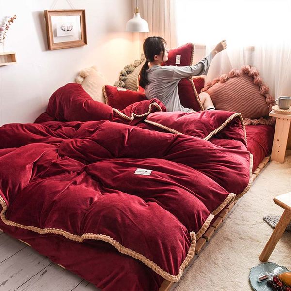 fb1909005 warm solid color bedding set fannel bed linen luxurious bed sheet velvet duvet cover set 4pcs/set
fb1909005 warm solid color bedding set fannel bed linen luxurious bed sheet velvet duvet cover set 4pcs/set