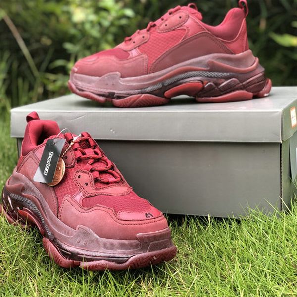 2019 luxury paris triple s 17fw dad run shoes wine red crystal fashion designer new mens women running casual clunky sneakers 36-45
2019 luxury paris triple s 17fw dad run shoes wine red crystal fashion designer new mens women running casual clunky sneakers 36-45
