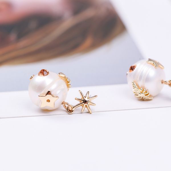 vanssey fashion jewelry eight awn star natural pearl star insect bee stud earrings statement accessories for women 2018 new t7190617, Golden;silver
vanssey fashion jewelry eight awn star natural pearl star insect bee stud earrings statement accessories for women 2018 new t7190617, Golden;silver