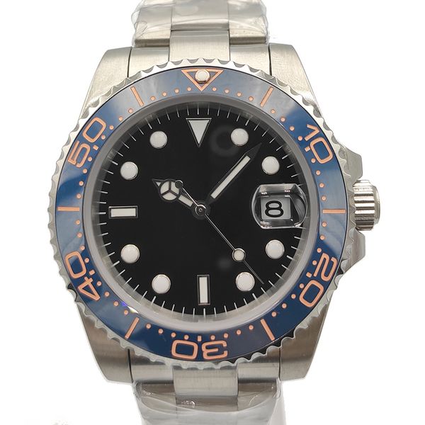 40mm men's black dial sub diver watch automatic miyota mov't sapphire crystal homage solid stainless steel ceramic bezel insert, Slivery;brown
40mm men's black dial sub diver watch automatic miyota mov't sapphire crystal homage solid stainless steel ceramic bezel insert, Slivery;brown