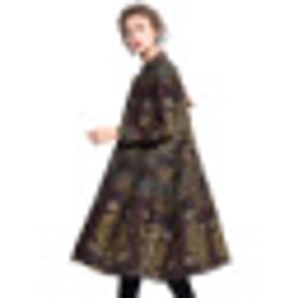 2019 осенью и зимой новый случайный воротник потерять производитель версии слова долго размера непосредственно для европейских и амерьте, Tan;black