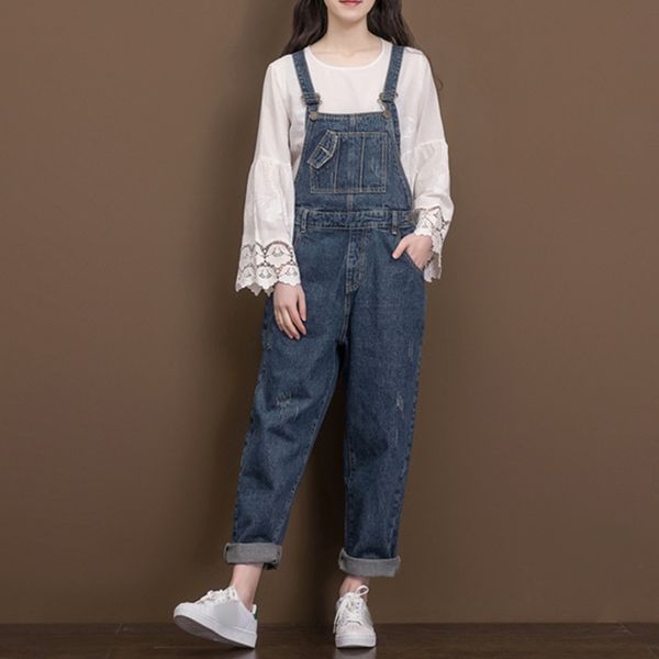 women vintage casual loose denim jumsuits ladies retro plus size denim overalls jeans rompers ladies wide leg pants, Black;white
women vintage casual loose denim jumsuits ladies retro plus size denim overalls jeans rompers ladies wide leg pants, Black;white