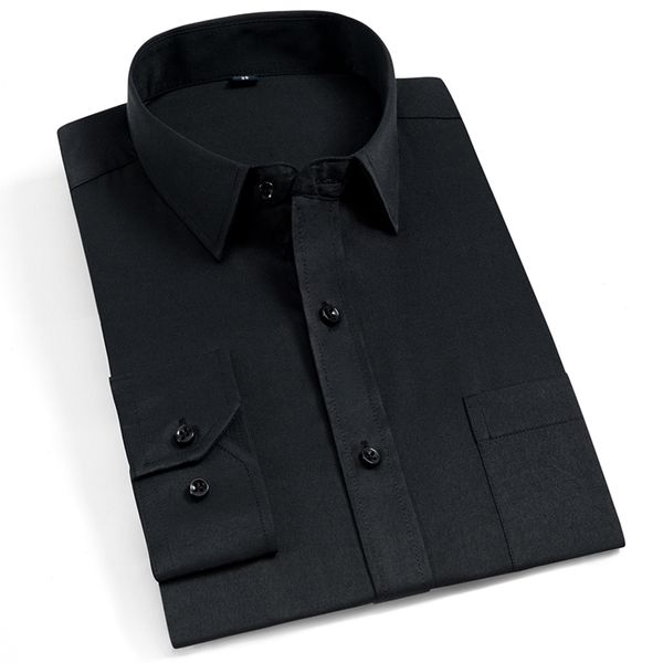 formal mens fashion dress shirts long sleeve solid color business male shirts black popular design work men, White;black
formal mens fashion dress shirts long sleeve solid color business male shirts black popular design work men, White;black