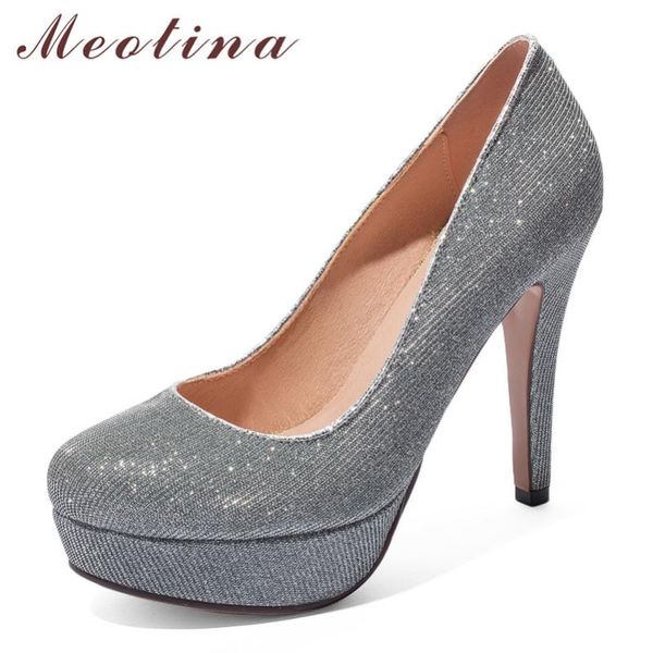 meotina high heels women pumps platform thin high heel party shoes elegant glitter round toe shoes ladies big size 34-43, Black
meotina high heels women pumps platform thin high heel party shoes elegant glitter round toe shoes ladies big size 34-43, Black