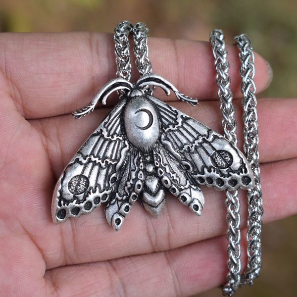 12pcs dead head moth necklace insect moon butterfly pendant necklace sanlan jewelry, Silver
12pcs dead head moth necklace insect moon butterfly pendant necklace sanlan jewelry, Silver