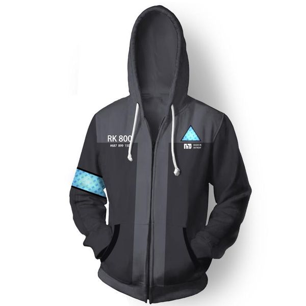 coyoung brand sweatshirts detroit become human connor rk800 men and women hoodies autumn winter 3d printing zipper hooded coat, Black
coyoung brand sweatshirts detroit become human connor rk800 men and women hoodies autumn winter 3d printing zipper hooded coat, Black
