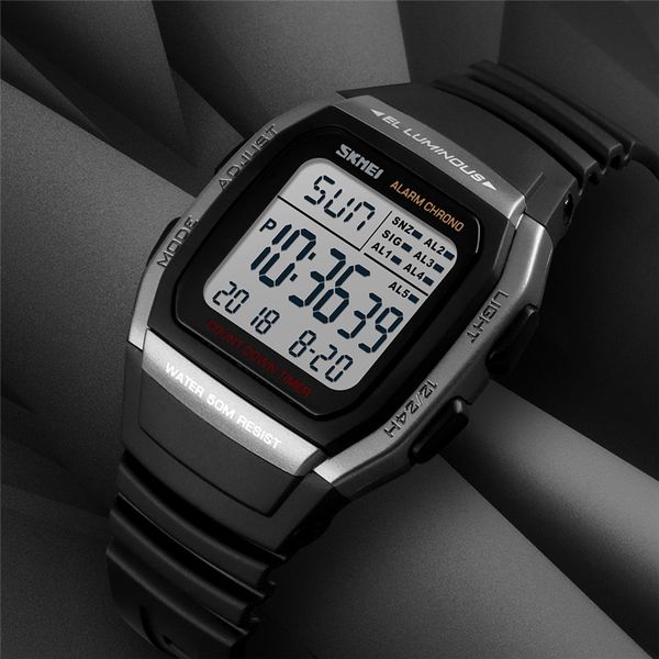 student youth luminous alarm waterproof chronograph digital watches men's multi-function fashion outdoor sport watch, Slivery;brown
student youth luminous alarm waterproof chronograph digital watches men's multi-function fashion outdoor sport watch, Slivery;brown