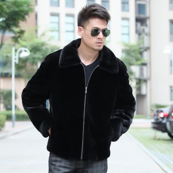 furry 2020 winter mens faux fur coat turn-down collar imitation overcoat short style black fake fur jacket xl759
furry 2020 winter mens faux fur coat turn-down collar imitation overcoat short style black fake fur jacket xl759