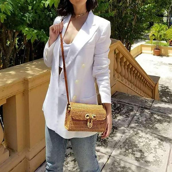 fashion hand-woven shoulder bag womens bali retro rattan woven crossbody bag with bow clasp beach crossbody #yl10
fashion hand-woven shoulder bag womens bali retro rattan woven crossbody bag with bow clasp beach crossbody #yl10