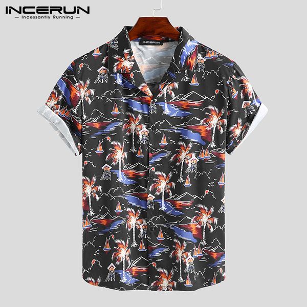 incerun мужчины гавайская рубашка printed 2020 streetwear с коротким рукавом дышащий turn down воротник повседневный camisas hombre рубашки, White;black
incerun мужчины гавайская рубашка printed 2020 streetwear с коротким рукавом дышащий turn down воротник повседневный camisas hombre рубашки, White;black