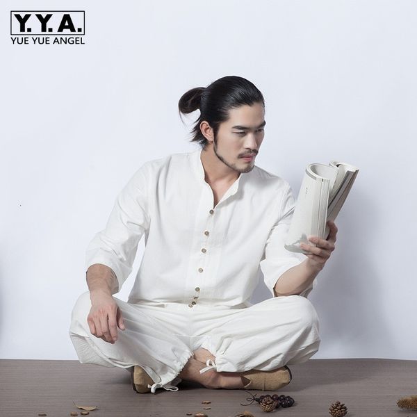 men's tracksuits retro chinese style mens meditation cotton linen 2pcs set single breasted tai chi tracksuit breathable summer outfits, Gray
men's tracksuits retro chinese style mens meditation cotton linen 2pcs set single breasted tai chi tracksuit breathable summer outfits, Gray