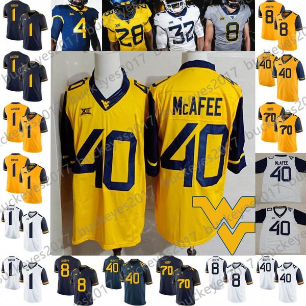 2019 west virginia mountaineers ncaa #40 pat mcafee 70 sam huff 1 shelton gibson tavon austin 8 karl joseph retired wvu football jersey, Black
2019 west virginia mountaineers ncaa #40 pat mcafee 70 sam huff 1 shelton gibson tavon austin 8 karl joseph retired wvu football jersey, Black