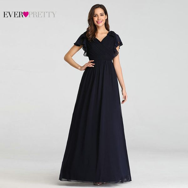 ever pretty navy blue elegant evening dresses 2019 long a-line chiffon v-neck elegant party gowns plus size wedding party gowns, White;black
ever pretty navy blue elegant evening dresses 2019 long a-line chiffon v-neck elegant party gowns plus size wedding party gowns, White;black