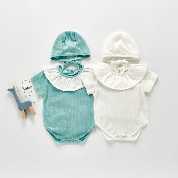 milancel summer newborn clothes baby girls clothes ruffle collar baby bodysuit toddler girl one piece with hat, Blue
milancel summer newborn clothes baby girls clothes ruffle collar baby bodysuit toddler girl one piece with hat, Blue