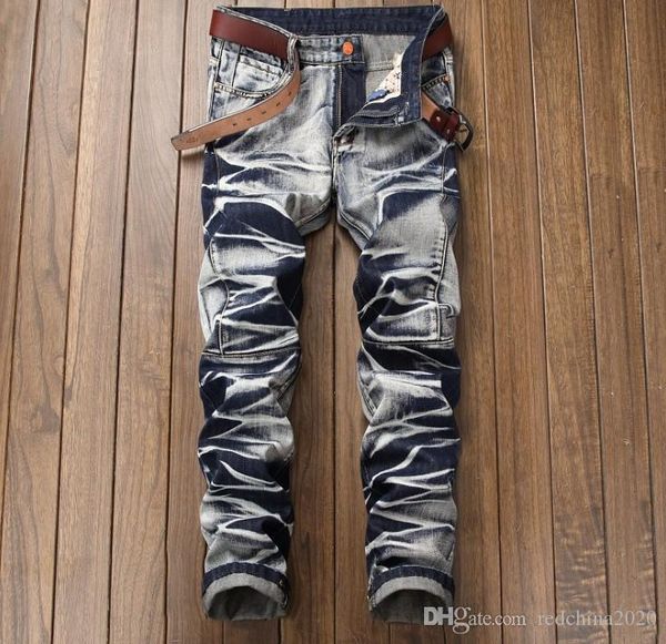 fashion designer ripped vintage patchwork mens designer biker denim slim fit washed destroyed biker cowboy famous trousers 5689, Blue
fashion designer ripped vintage patchwork mens designer biker denim slim fit washed destroyed biker cowboy famous trousers 5689, Blue