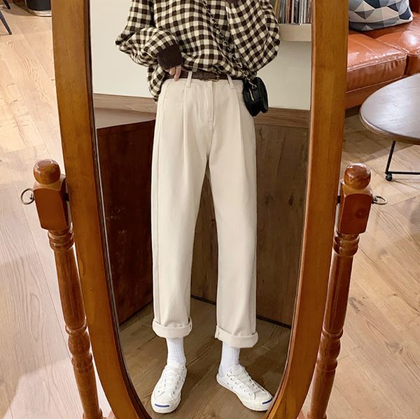 new 2020 denim jeans women high waist straight vintage jeans boyfriend mom solid beige, Blue
new 2020 denim jeans women high waist straight vintage jeans boyfriend mom solid beige, Blue