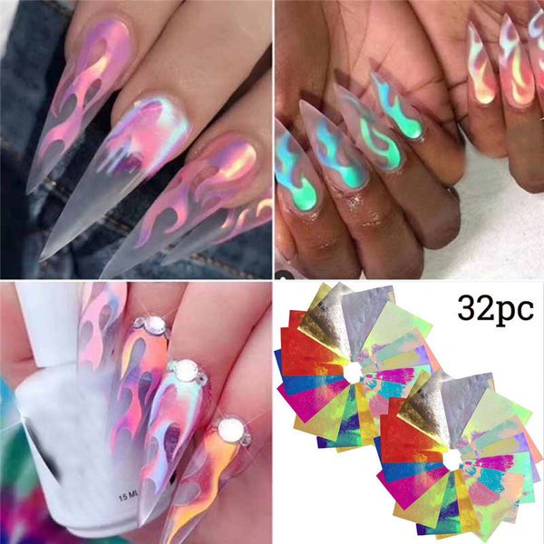 2019 nail art stickers flame reflections tape adhesive foils stickers nail art decoration, Black
2019 nail art stickers flame reflections tape adhesive foils stickers nail art decoration, Black