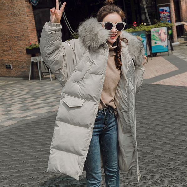 women's down & parkas women winter jacket long hoody parka female warm thicken large fur collar students coats outwear manteau femme hi, Black
women's down & parkas women winter jacket long hoody parka female warm thicken large fur collar students coats outwear manteau femme hi, Black