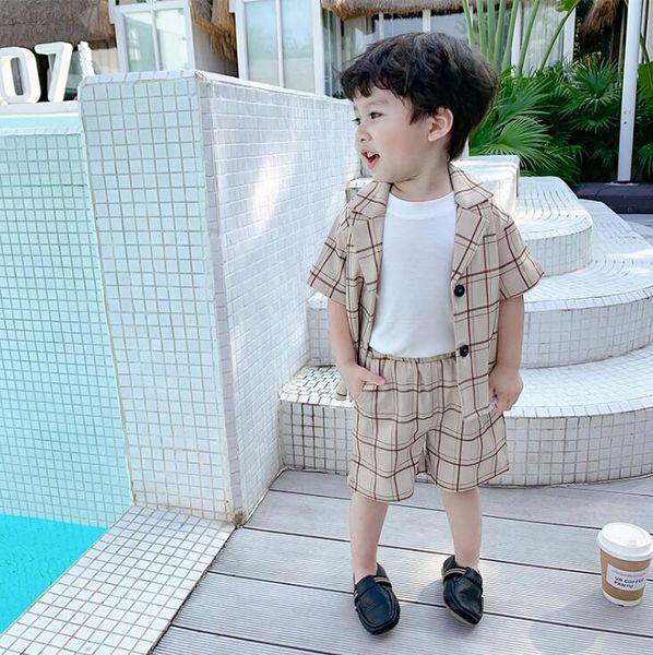 2020 новых мальчиков 2 шт плед комплект рубашка + шорты мода лето мальчиков хлопка костюм 1-6 лет hv541, White 
2020 новых мальчиков 2 шт плед комплект рубашка + шорты мода лето мальчиков хлопка костюм 1-6 лет hv541, White