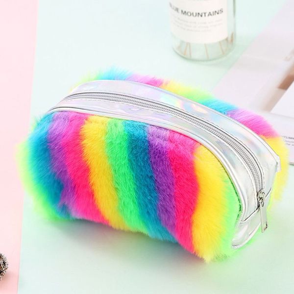 girls cute plush pencil case pu zipper pen box big pencilbox cosmetic bag school office supplies stationery tools 
girls cute plush pencil case pu zipper pen box big pencilbox cosmetic bag school office supplies stationery tools