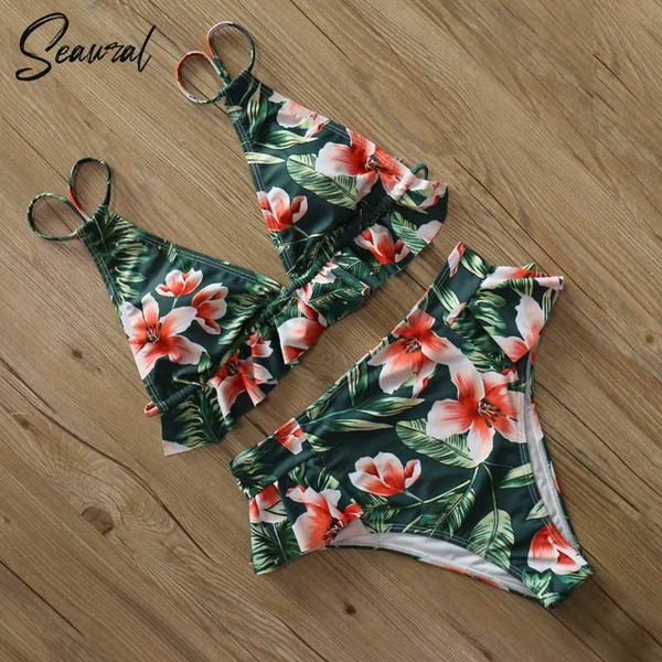 high waist ruffle bikini set swimwear women lady floral female push up swimsuit 2020 summer beach wear bahting suit biquini, White;black
high waist ruffle bikini set swimwear women lady floral female push up swimsuit 2020 summer beach wear bahting suit biquini, White;black