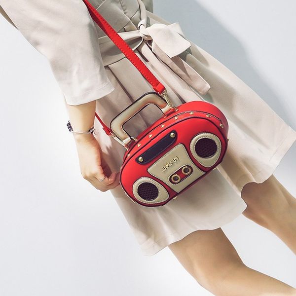 pu handbag new fashion cute recorder bag can be shoulder diagonal multi-function female bag creative personality women
pu handbag new fashion cute recorder bag can be shoulder diagonal multi-function female bag creative personality women
