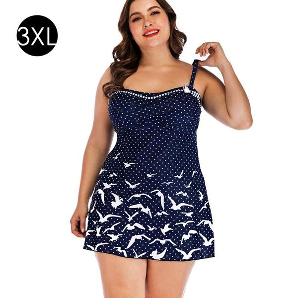 women's one piece swimdress european american style swimwear seagull pattern large swim dress cover up slimming skirt swimsuits, White;black
women's one piece swimdress european american style swimwear seagull pattern large swim dress cover up slimming skirt swimsuits, White;black