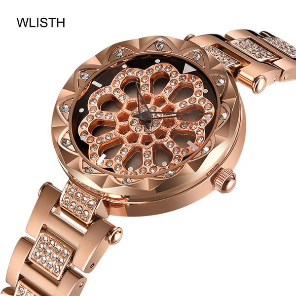 wlisth brand fashion women watch personality romantic diamond flower dial stainless steel quartz wrist watch ladies montre femme, Slivery;brown
wlisth brand fashion women watch personality romantic diamond flower dial stainless steel quartz wrist watch ladies montre femme, Slivery;brown