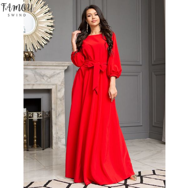 2020 vintage bow tie bandage dress ladies lantern sleeve o neck sashes party dress solid maxi long party dress, Black;gray
2020 vintage bow tie bandage dress ladies lantern sleeve o neck sashes party dress solid maxi long party dress, Black;gray