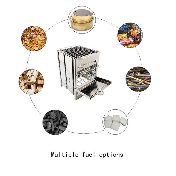 potable outdoor camping wood stove picnic bbq grill stainless steel folding backpacking barbecue burning climbing ropes
potable outdoor camping wood stove picnic bbq grill stainless steel folding backpacking barbecue burning climbing ropes