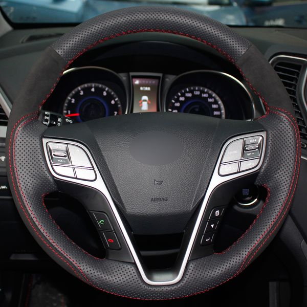 black natural leather black suede car steering wheel cover for hyundai santa fe 2013-2015 hyundai ix45
black natural leather black suede car steering wheel cover for hyundai santa fe 2013-2015 hyundai ix45