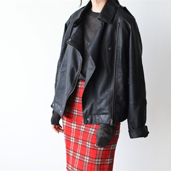 2 colors xs- oversize leather jacket women jackets coat motorcycle soft zipper girl leather 2019 jaquetas de couro, Black
2 colors xs- oversize leather jacket women jackets coat motorcycle soft zipper girl leather 2019 jaquetas de couro, Black