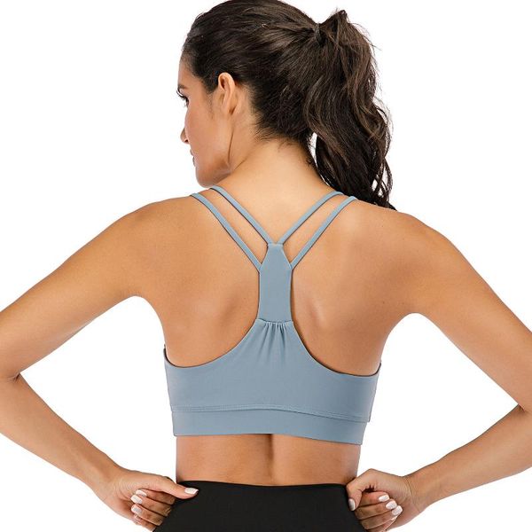 scoop neckline sport bra women's underwear backless breatnable for fitness yoga accessories, White;black
scoop neckline sport bra women's underwear backless breatnable for fitness yoga accessories, White;black