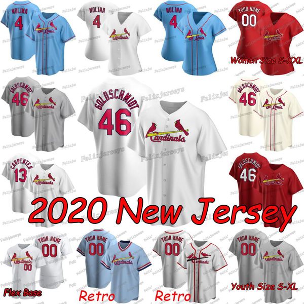 2020 new 46 paul goldschmidt 4 yadier molina paul dejong carlos martinez marcell ozuna wong dexter fowler jack flaherty matt wieters jersey, Blue;black
2020 new 46 paul goldschmidt 4 yadier molina paul dejong carlos martinez marcell ozuna wong dexter fowler jack flaherty matt wieters jersey, Blue;black