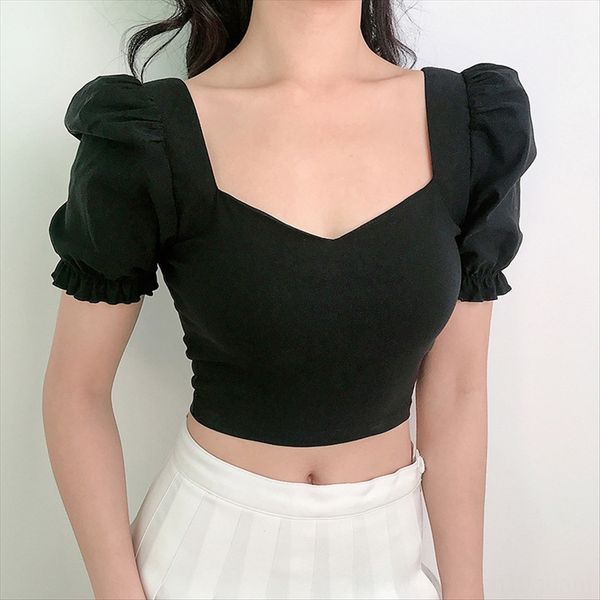 om trendsetter weaving maid bubble square collar short pin court sleeve slim navel t-shirt slim 18-24 bie zhen jacket short jacket weeks, White
om trendsetter weaving maid bubble square collar short pin court sleeve slim navel t-shirt slim 18-24 bie zhen jacket short jacket weeks, White