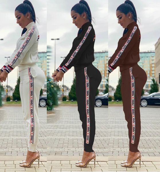 women designer long sleeve tracksuits autumn fashion brand letter printing suits two piece pants womens luxury slim tracksuits, White
women designer long sleeve tracksuits autumn fashion brand letter printing suits two piece pants womens luxury slim tracksuits, White