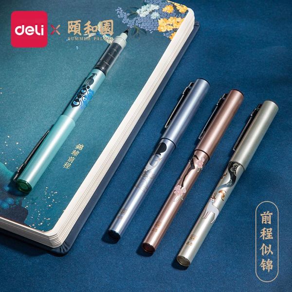 deli 4pcs gel pen summer series gel pen 0.5mm student's straight liquid full needle black water fountain signature
deli 4pcs gel pen summer series gel pen 0.5mm student's straight liquid full needle black water fountain signature