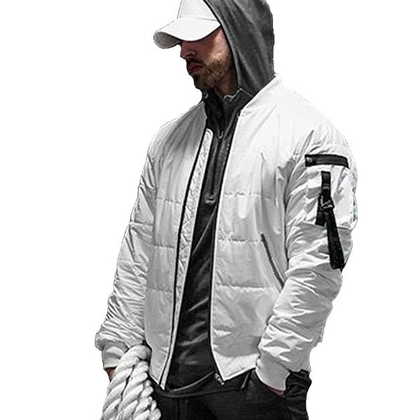 winter men's warm jackets casual tide white coat side pocket full zipper parkas new brand outdoor sports windproof male clothing, Black
winter men's warm jackets casual tide white coat side pocket full zipper parkas new brand outdoor sports windproof male clothing, Black
