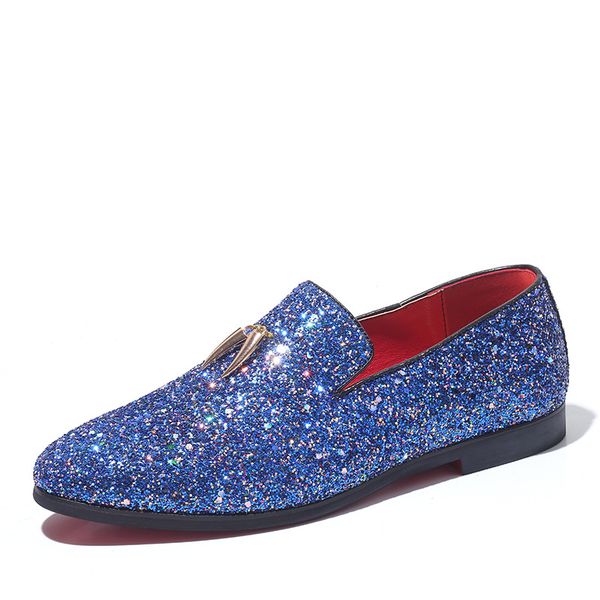 2020 new full shining men casual shoes loafers men dress shoes blue flats leather rhinestones pointed toe, Black
2020 new full shining men casual shoes loafers men dress shoes blue flats leather rhinestones pointed toe, Black