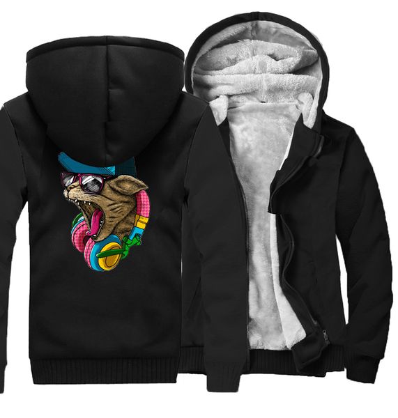 2017 men's sportswear hoodies winter fleece thick sweatshirt print dj cat punk streetwear harajuku sweatshirts men hoody hip hop, Black
2017 men's sportswear hoodies winter fleece thick sweatshirt print dj cat punk streetwear harajuku sweatshirts men hoody hip hop, Black