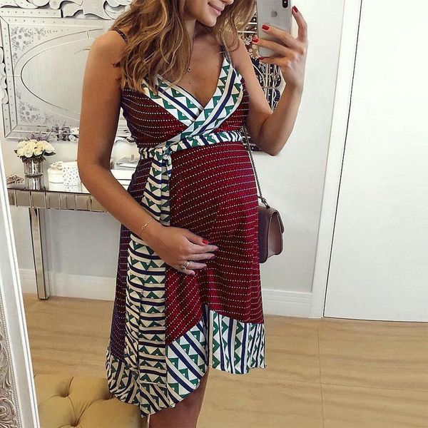 hobbylane women summer fashion maternity printed sling pregnant bohemian style dress, White
hobbylane women summer fashion maternity printed sling pregnant bohemian style dress, White