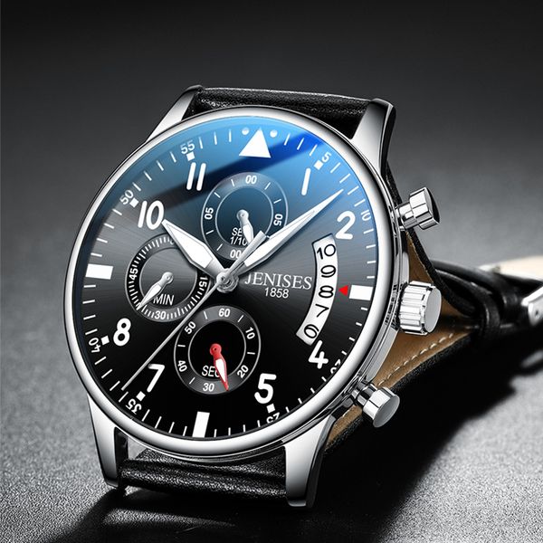 mens watch men wristwatch clock fashion sport quartz watches male waterproof chronograph clock relojes, Slivery;brown
mens watch men wristwatch clock fashion sport quartz watches male waterproof chronograph clock relojes, Slivery;brown